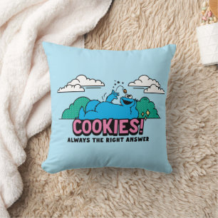 Cookie Monster   Cookies Always the Right Answer Cushion