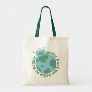 Cookie Monster   Cookies Make the World Go Round Tote Bag