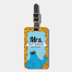 Cookie Monster Couple's Luggage Tag