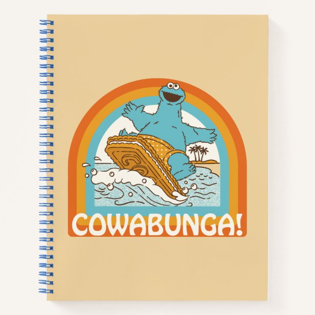 Cookie Monster Cowabunga! Notebook (Front)
