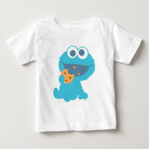 Cookie Monster Eating Cookie Baby T-Shirt