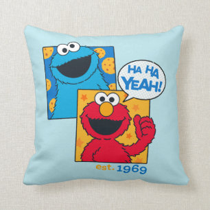 Cookie Monster & Elmo   Ha Ha Yeah Cushion