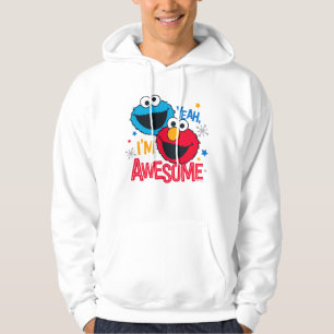 Cookie Monster & Elmo   Yeah, I'm Awesome Hoodie