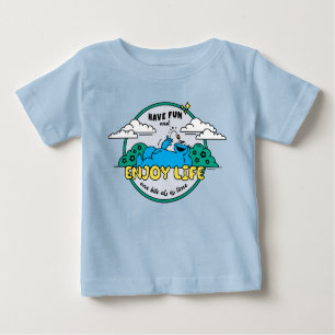 Cookie Monster   Enjoy Life One Bite at a Time Baby T-Shirt