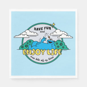 Cookie Monster Enjoy Life One Bite at a Time Napkin