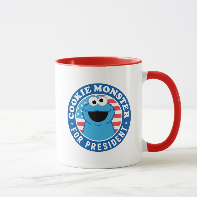 Cookie Monster for President Mug (Right)