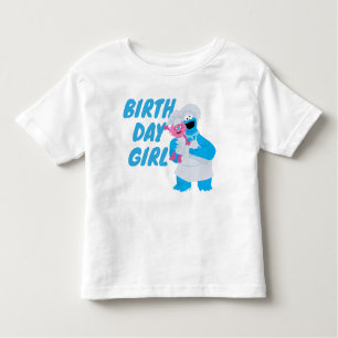 Cookie Monster & Gonger Birthday Girl Toddler T-Shirt