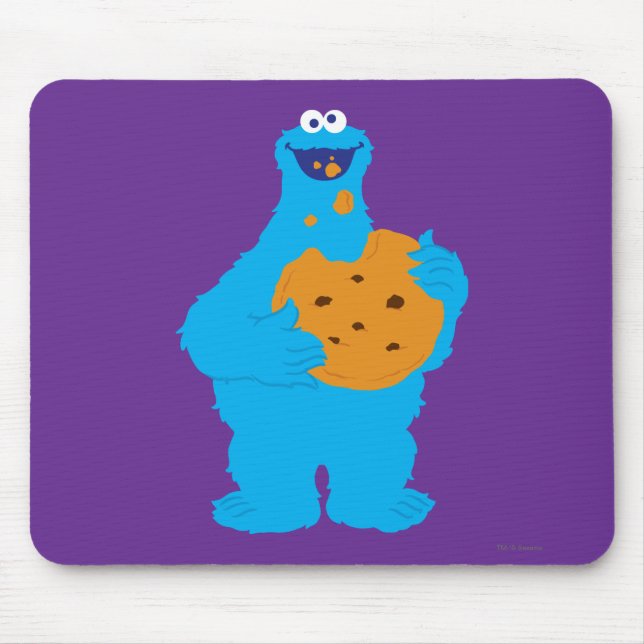 Cookie Monster Graphic Mouse Pad (Front)