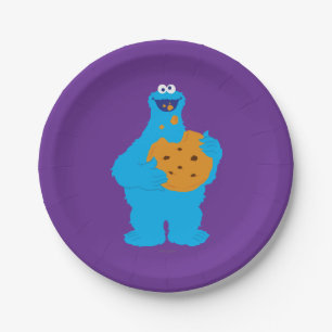 Cookie Monster Graphic Paper Plate