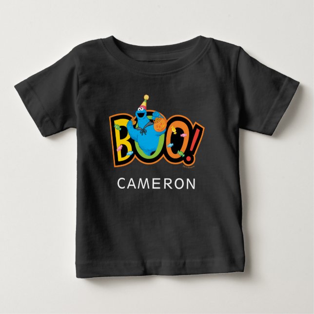 Cookie Monster | Halloween Boo! Baby T-Shirt (Front)