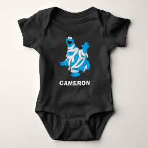 Cookie Monster   Halloween Mummy Baby Bodysuit