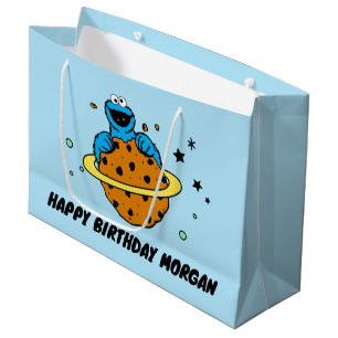 Cookie Monster Happy Birthday Large Gift Bag
