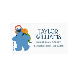 Cookie Monster Hiking   Add Your Info Label