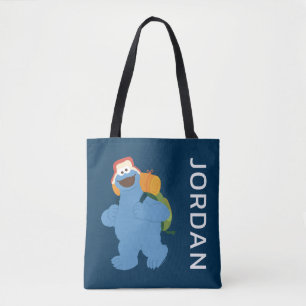 Cookie Monster Hiking   Add Your Name Tote Bag