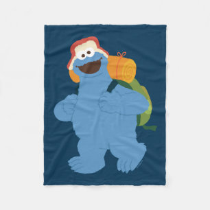Cookie Monster Hiking Fleece Blanket