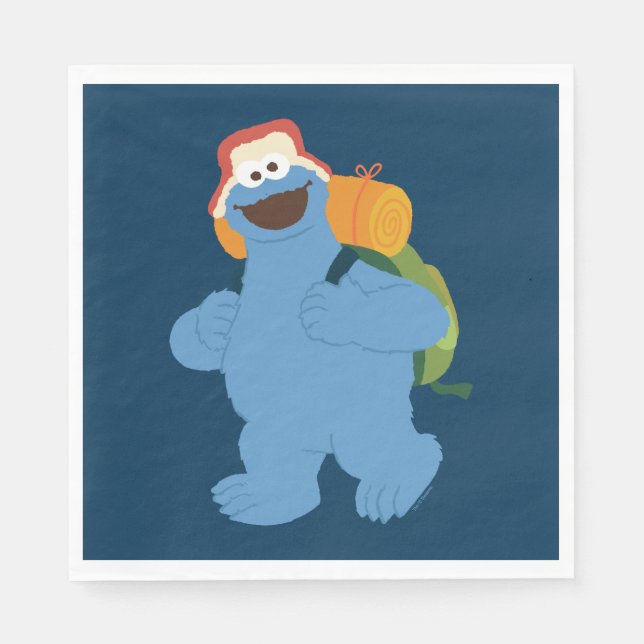 Cookie Monster Hiking Napkin (Front)