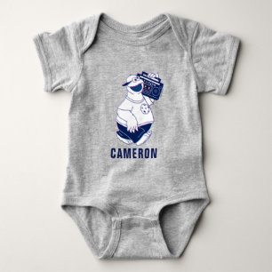 Cookie Monster   Jamming with the Boom Box Baby Bodysuit