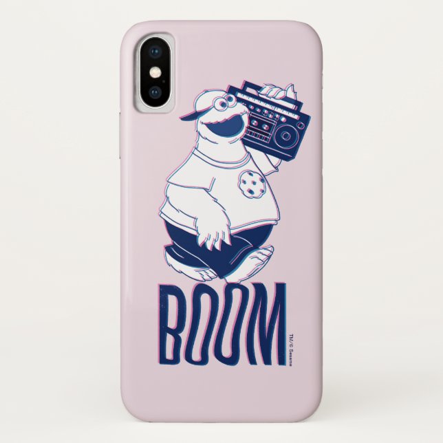 Cookie Monster | Jamming with the Boom Box Case-Mate iPhone Case (Back)
