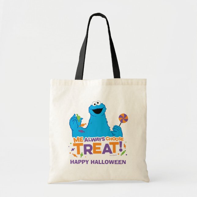 Cookie Monster - Me Always Choose Treat Tote Bag (Front)
