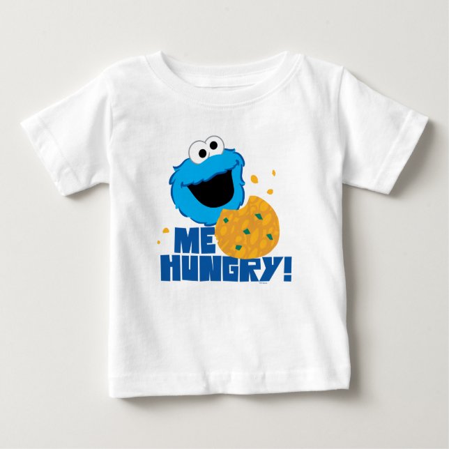 Cookie Monster | Me Hungry! Baby T-Shirt (Front)
