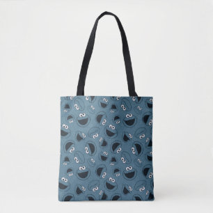 Cookie Monster   Me Hungry Pattern Tote Bag