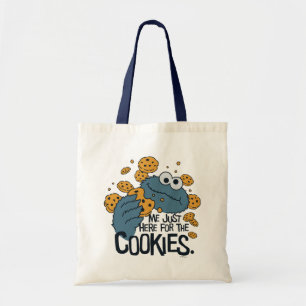 Cookie Monster   Me Just Here for the Cookies Tote Bag