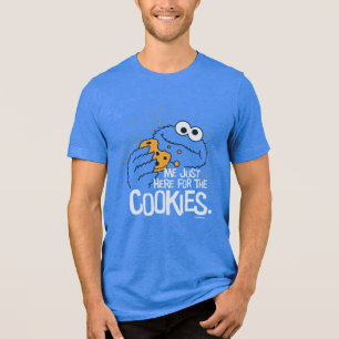 Cookie Monster   Me Just Here for the Cookies Tri-Blend Shirt