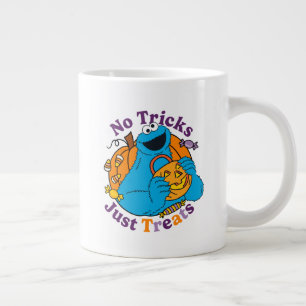 Cookie Monster   No Tricks Just Treats Large Coffee Mug