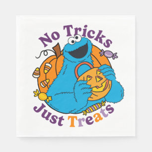 Cookie Monster No Tricks Just Treats Napkin