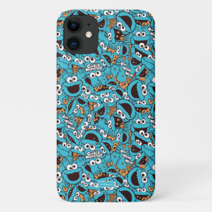 Cookie Monster   Nom Nom Nom Pattern iPhone 11 Case
