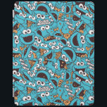 Cookie Monster | Nom Nom Nom Pattern iPad Cover<br><div class="desc">This fun pattern features the many faces of Cookie Monster.  © 2021 Sesame Workshop. www.sesamestreet.org</div>