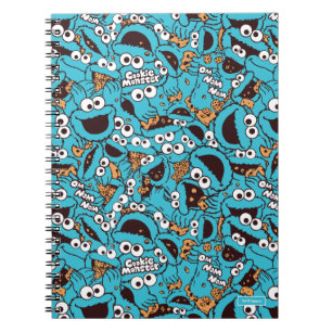 Cookie Monster Nom Nom Nom Pattern Notebook