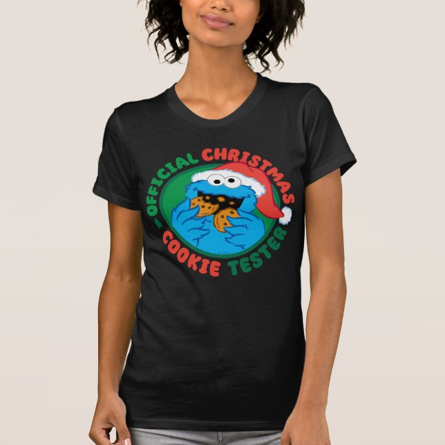 Cookie Monster | Official Christmas Cookie Tester T-Shirt (Front)
