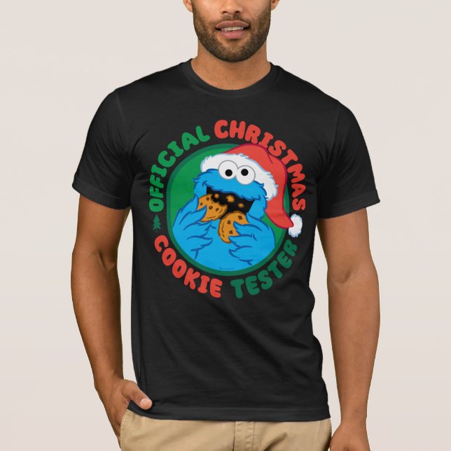 Cookie Monster | Official Christmas Cookie Tester T-Shirt (Front)