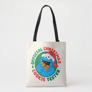 Cookie Monster   Official Christmas Cookie Tester Tote Bag