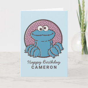 Cookie Monster Om Nom Nom Card