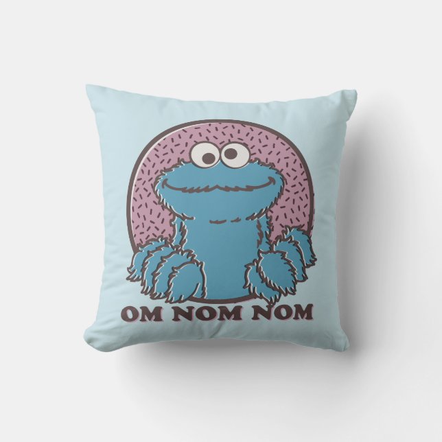 Cookie Monster | Om Nom Nom Cushion (Front)