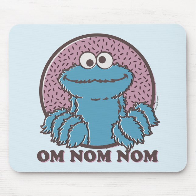 Cookie Monster | Om Nom Nom Mouse Pad (Front)