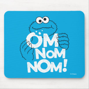 Cookie Monster   Om Nom Nom! Mouse Pad