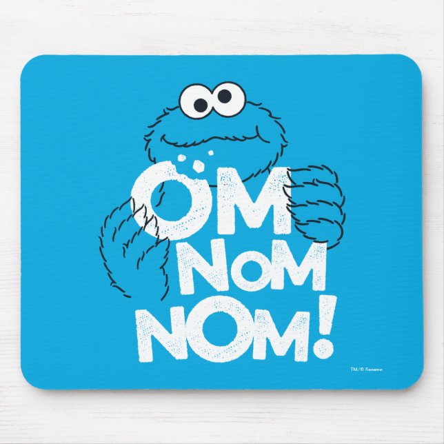 Cookie Monster | Om Nom Nom! Mouse Pad (Front)