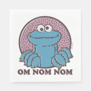 Cookie Monster Om Nom Nom Napkin