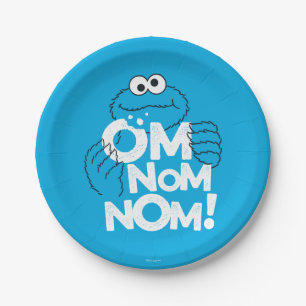 Cookie Monster   Om Nom Nom! Paper Plate