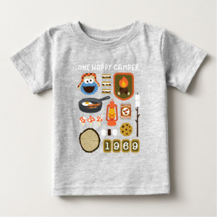 Cookie Monster One Happy Camper Baby T-Shirt