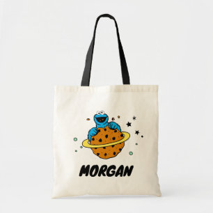 Cookie Monster   Out of This World   Add Your Name Tote Bag