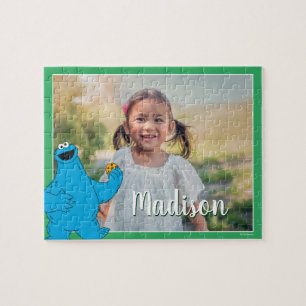 Cookie Monster Personalised Photo Jigsaw Puzzle