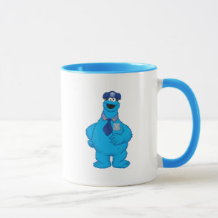Cookie Monster   Police Officer Costume Mug