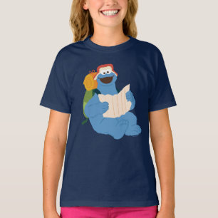 Cookie Monster Reading A Map T-Shirt