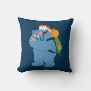 Cookie Monster Searching for Cookies Cushion