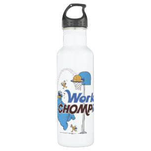 Cookie Monster   Shooting Basketball Hoops 710 Ml Water Bottle