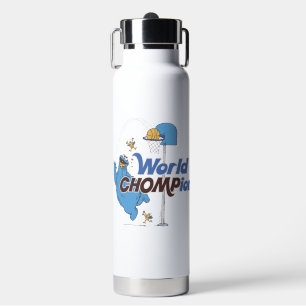 Cookie Monster   Shooting Basketball Hoops Water Bottle